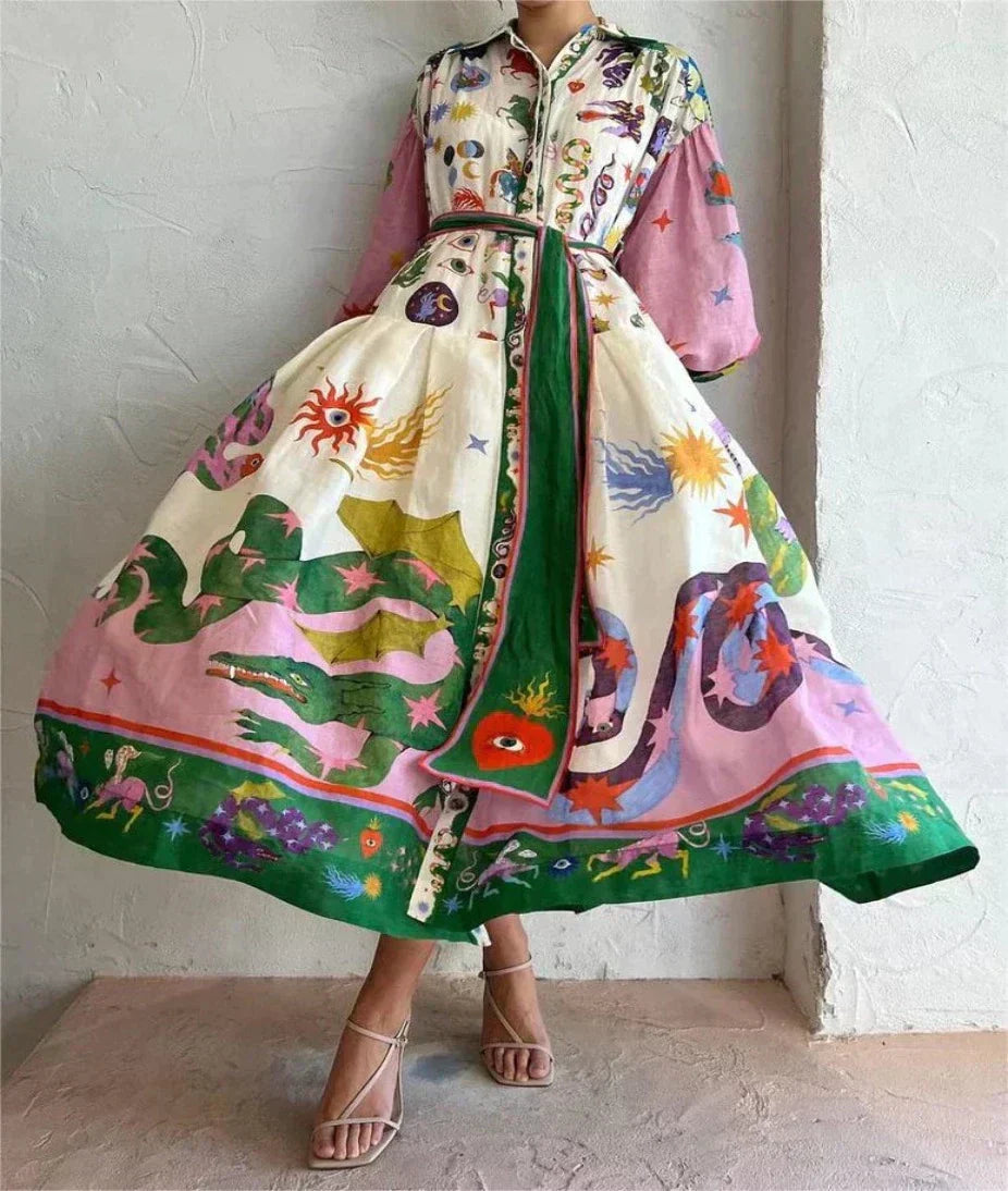 Celia | Robe Maxi Italienne