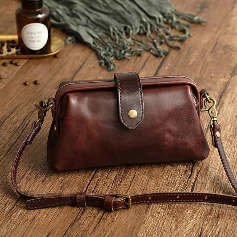 Edis | Sac à Bandoulière Rétro Classique au Format Compact