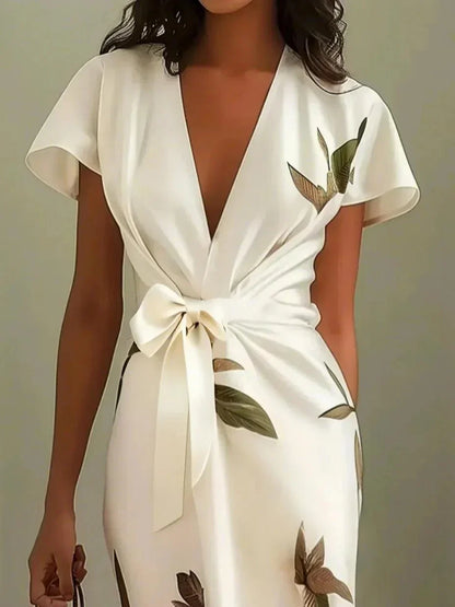 Elin™ | Robe Wrap Florale Élégante
