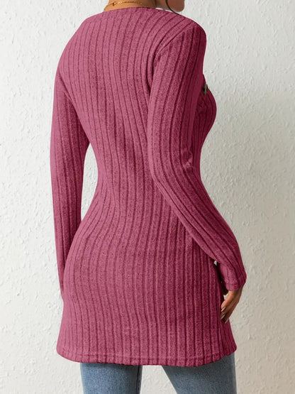 WANDA I HAUT EN TRICOT ASYMÉTRIQUE