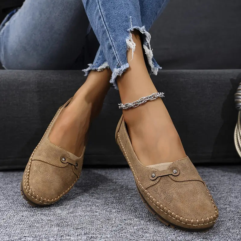 Gaia - Ballerines en Cuir Doux