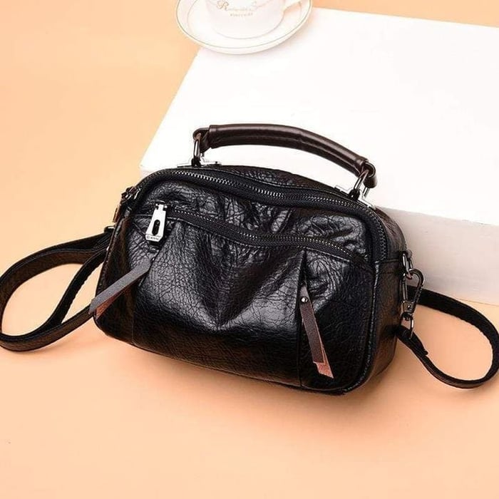 Finbjørg | Petit Sac Polyvalent en Ombre de Cognac Doré
