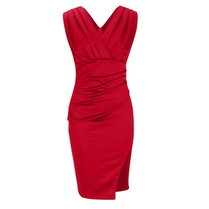 Desi | Robe avec Décolleté en V et Fente