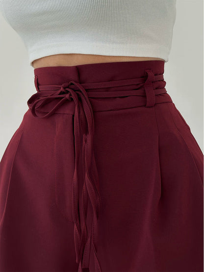 Josephine | Pantalons Taille Haute à Jambes Larges