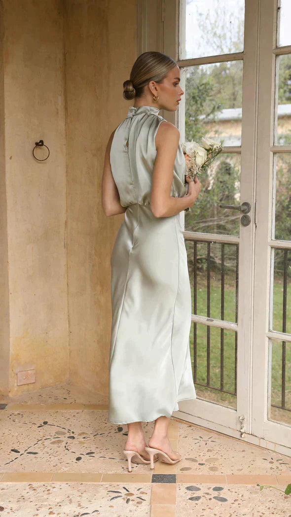 Juris - Robe maxi élégante et brillante pour occasions spéciales