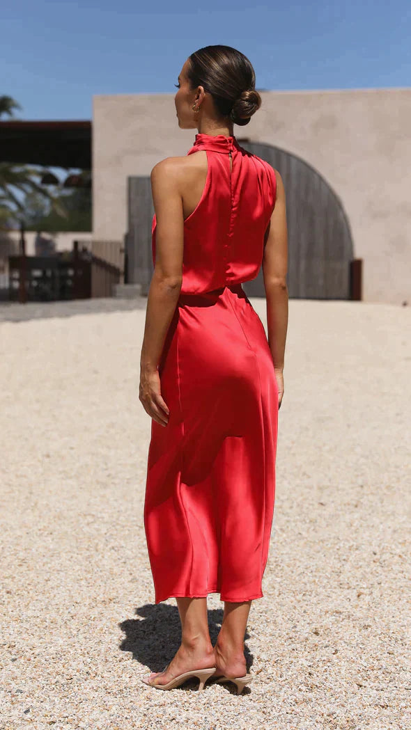 Juris - Robe maxi élégante et brillante pour occasions spéciales