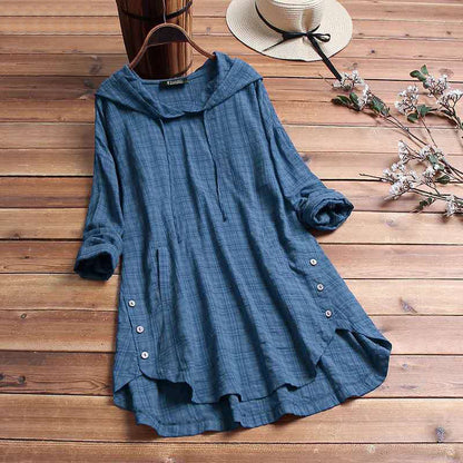 Blouse Antoinette Ternet avec Capuche - Style Quotidien Confortable