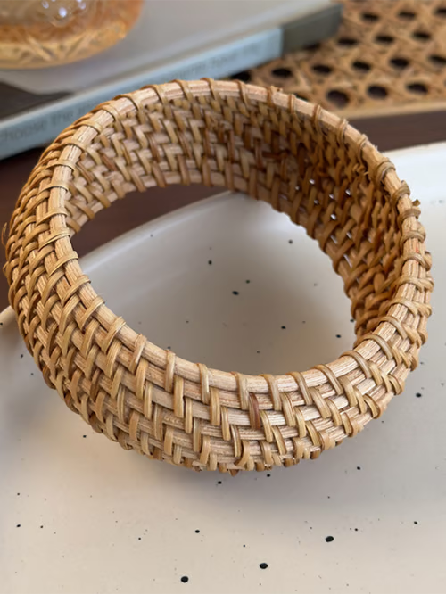 Bracelet en Rattan Tressé