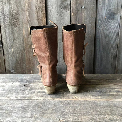 Elvira - Bottes en Cuir Résistant