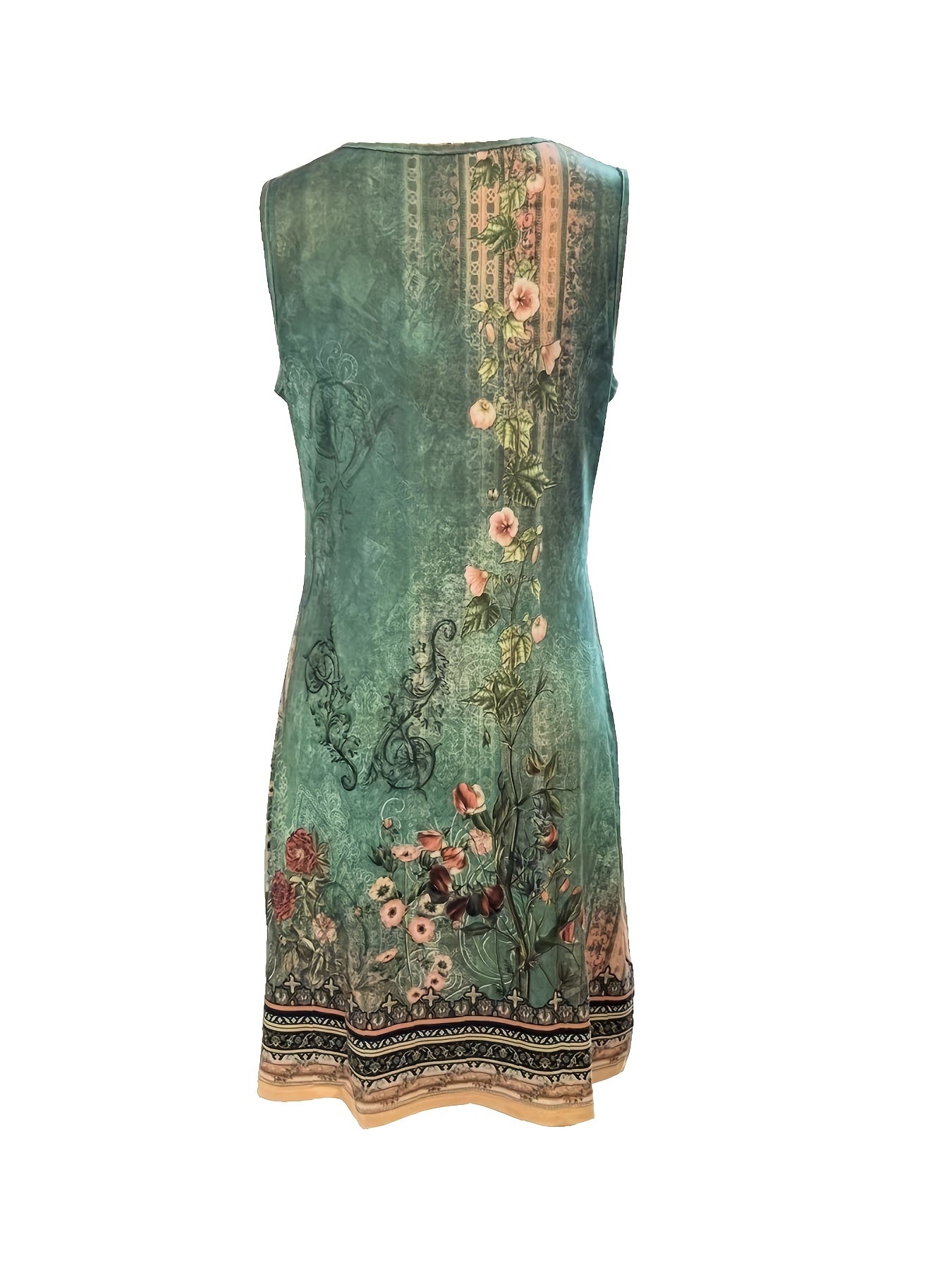 Harmoni - Robe à Coupe Florale avec Décolleté Notched