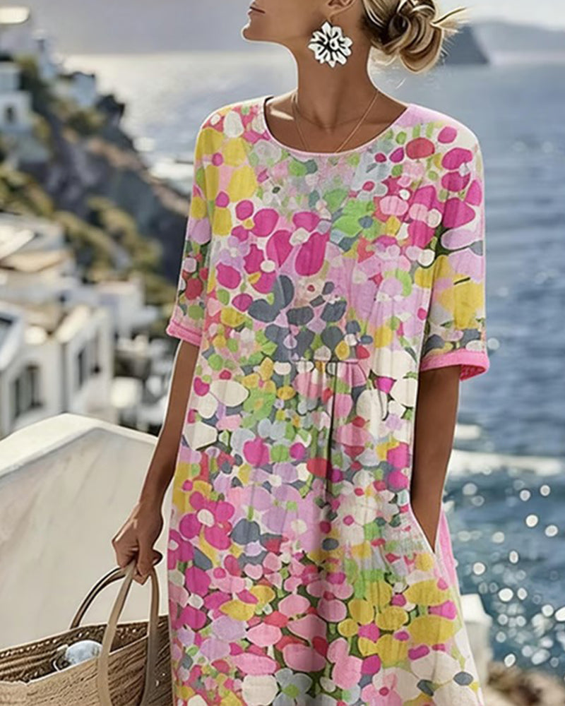 Robe ample imprimée
