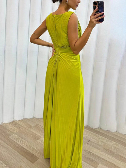Kendra - Robe Maxi Fendue qui Met en Valeur la Silhouette