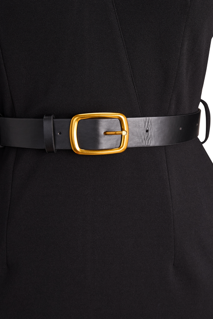 Lara – Robe Midi Chic avec Col Croisé