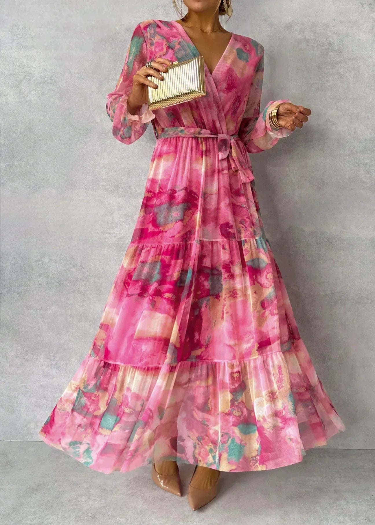 Felicity - Robe Maxi Élegante à Fleurs