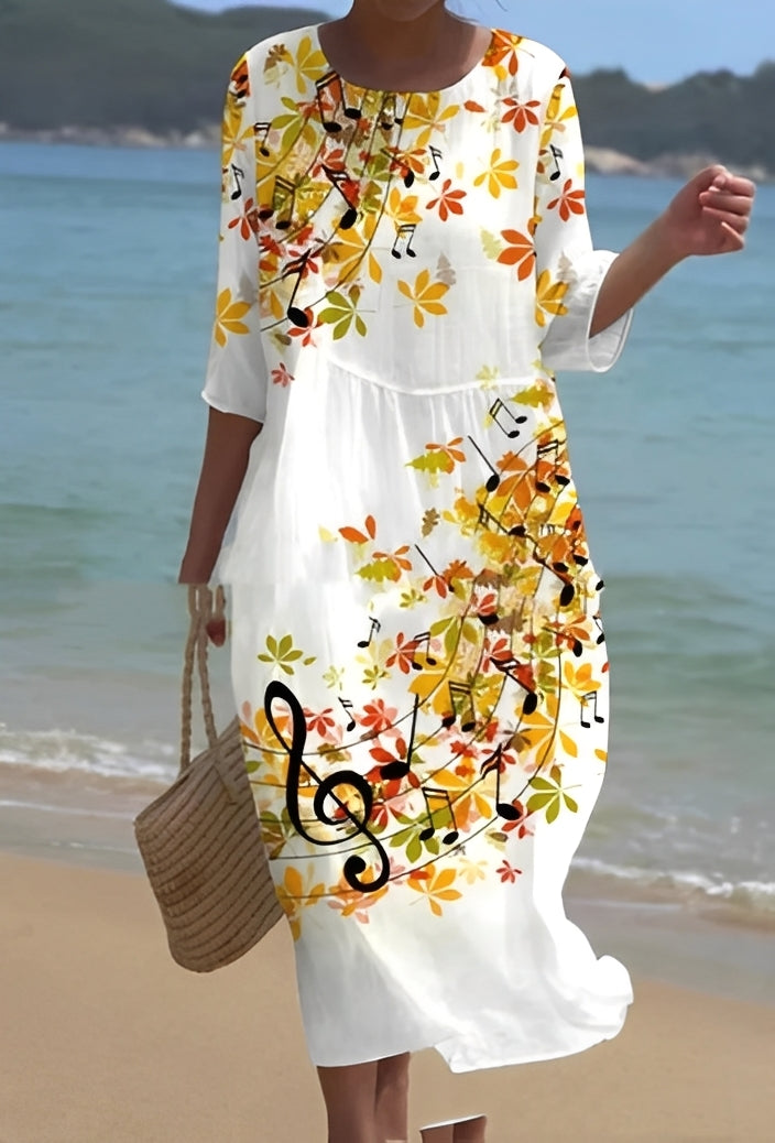 Lowri - Robe élégante à imprimé floral pour femmes