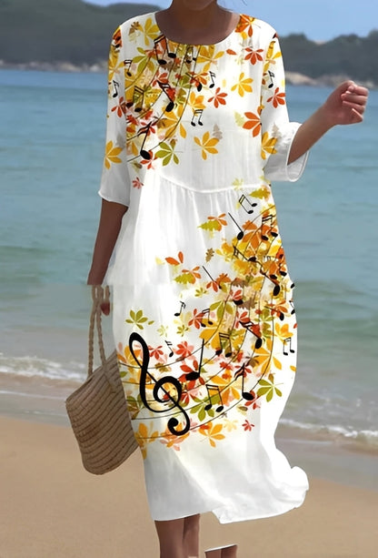 Lowri - Robe élégante à imprimé floral pour femmes