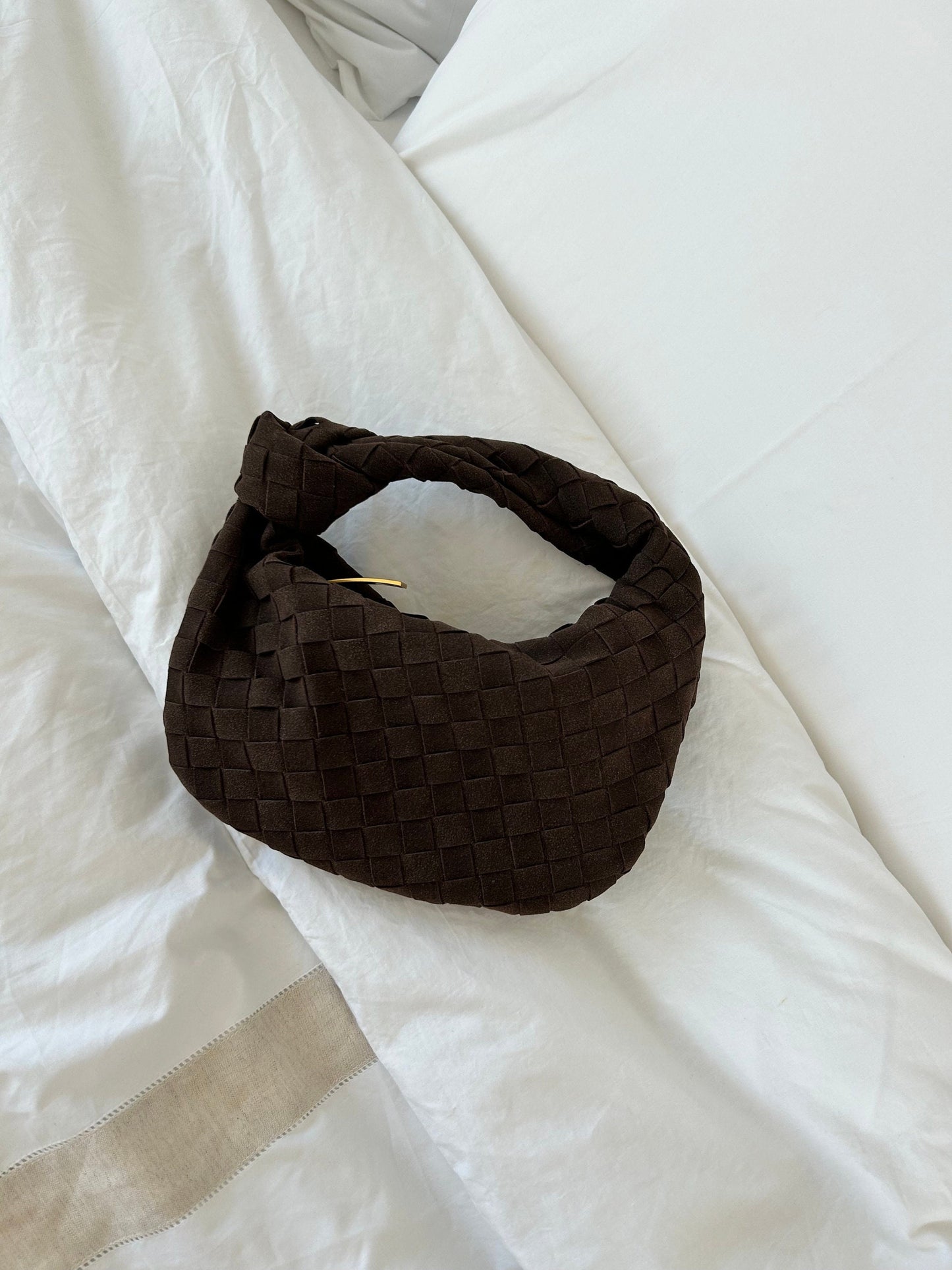 Renee | Mini Sac en Suède Intrecciato Doux