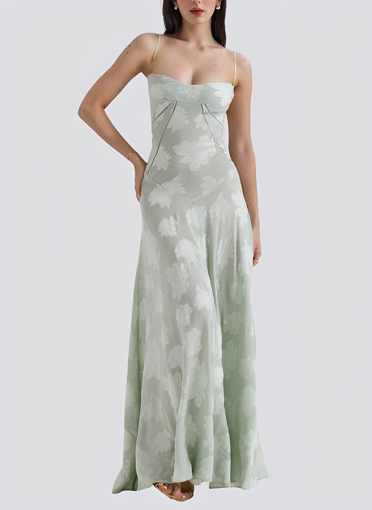 Lucia - Robe maxi ajustée élégante pour femmes
