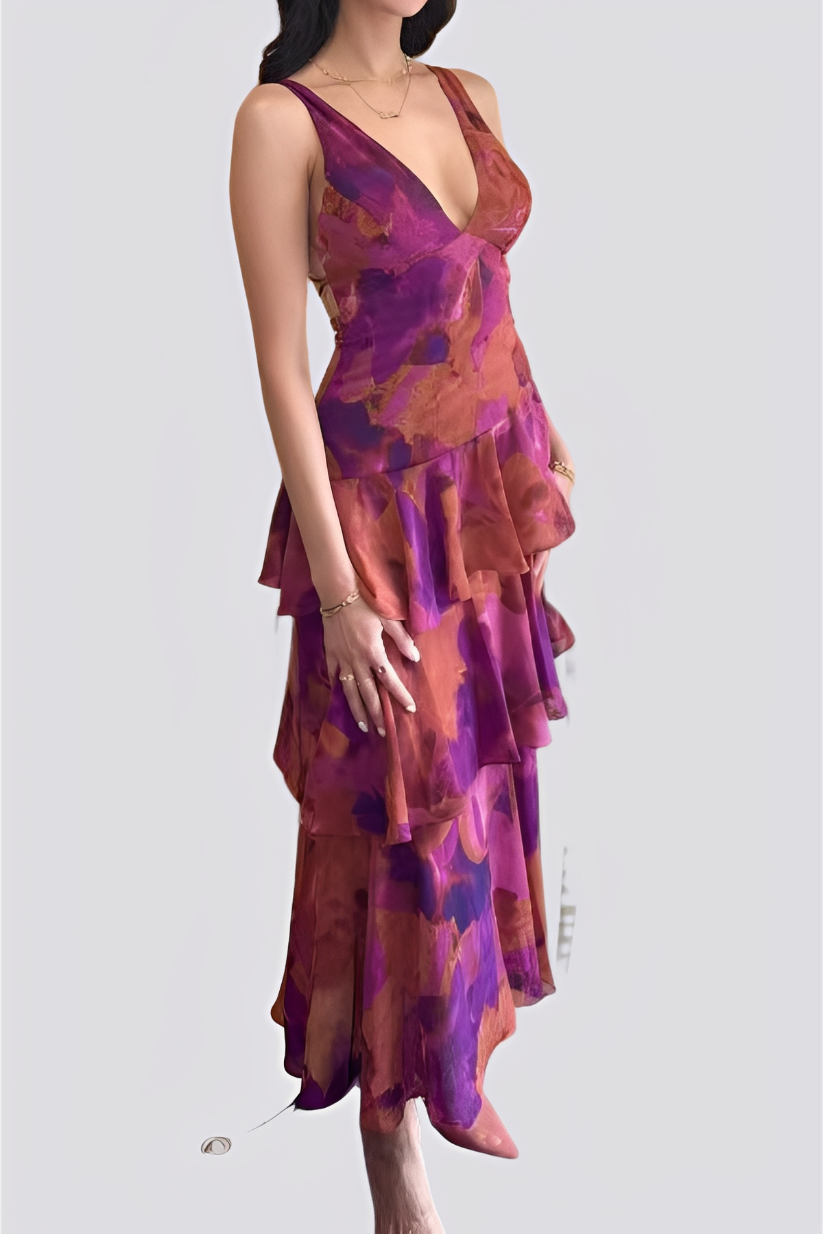 Tiffany - Robe maxi élégante avec un col halter pour femmes