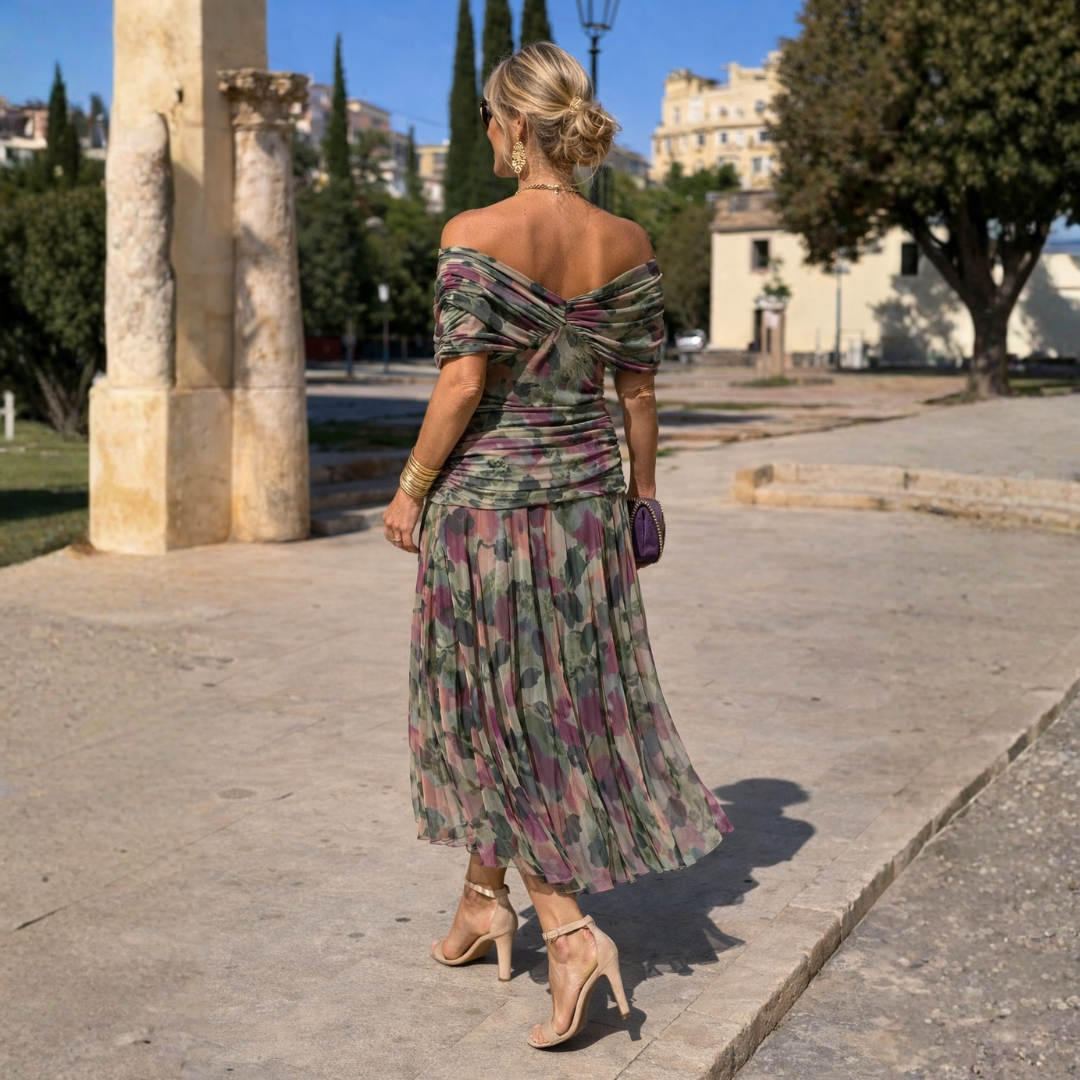 Mikaela - Robe Maxi Off-Shoulder