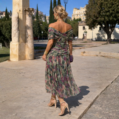 Mikaela - Robe Maxi Off-Shoulder