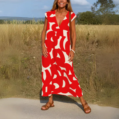 Tatiana™ | Robe Maxi avec Détails Brodés.