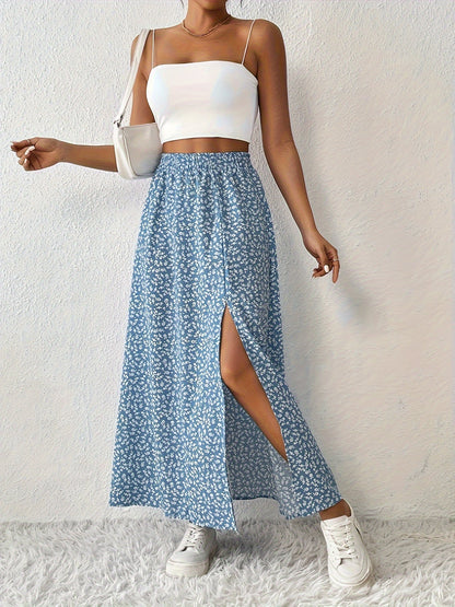 SOLYNNE – JUPE MAXI À IMPRIMÉ FLORAL