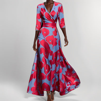 Geneviève - Robe florale élégante pour femmes