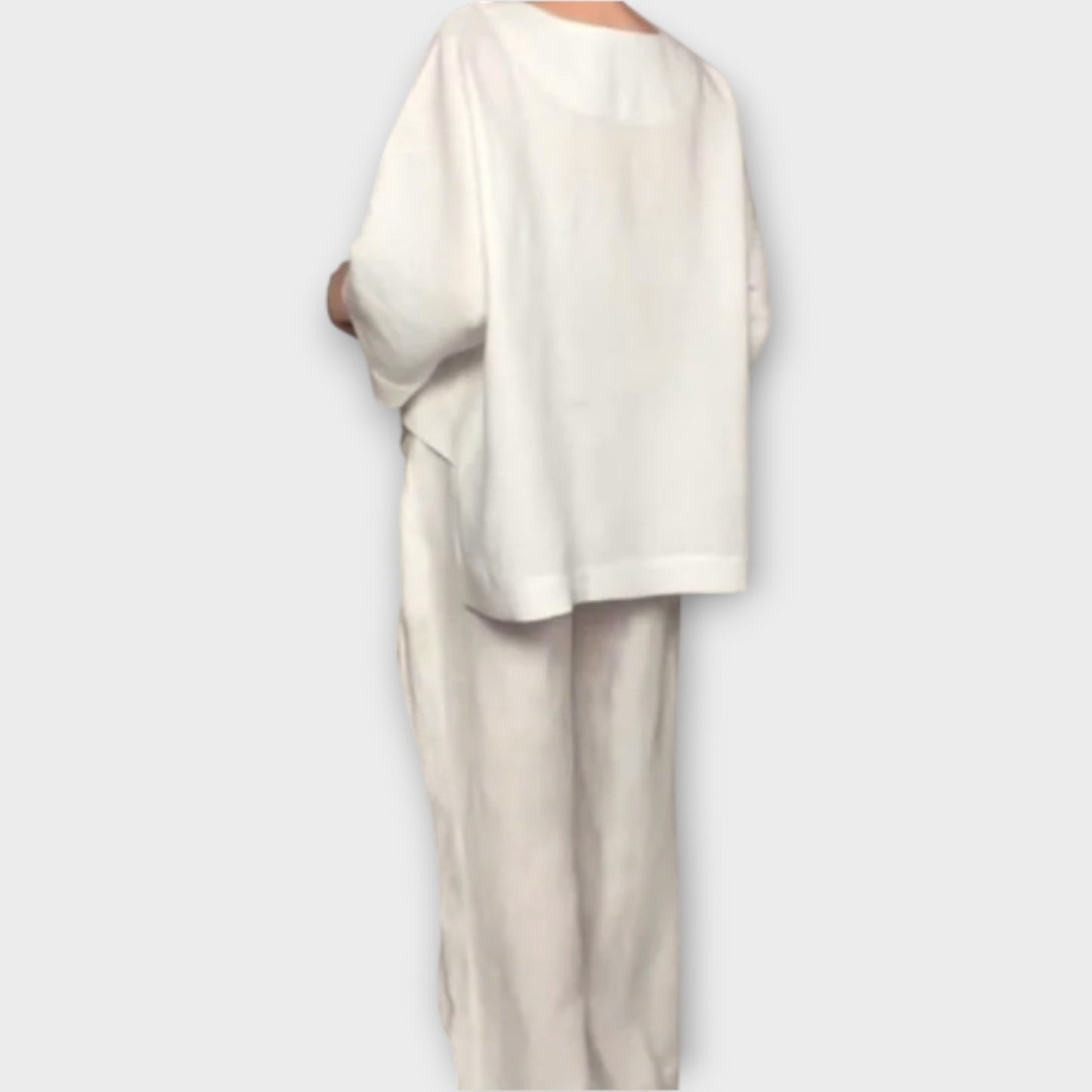 Ensemble Lounge en Deux Pièces avec Pantalon Large et Détendu