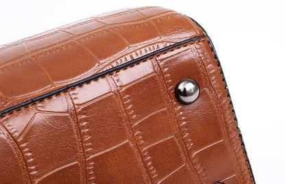 Palmer - Ensemble de Sacs en Cuir à Motif Crocodile en 4 Pièces