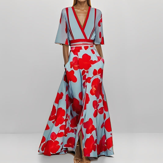 Geneviève - Robe florale élégante pour femmes