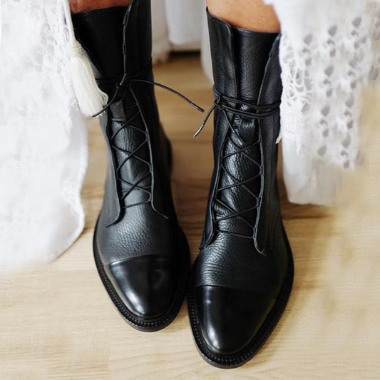 Isabella™ - Bottines Élégantes à Talons en Cuir Végétal