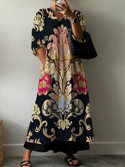 Clara | Robe Imprimée Élégante