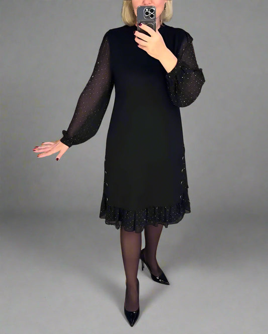 Swenthilda | Robe Élégante d'Automne avec Coupe Flatteuse