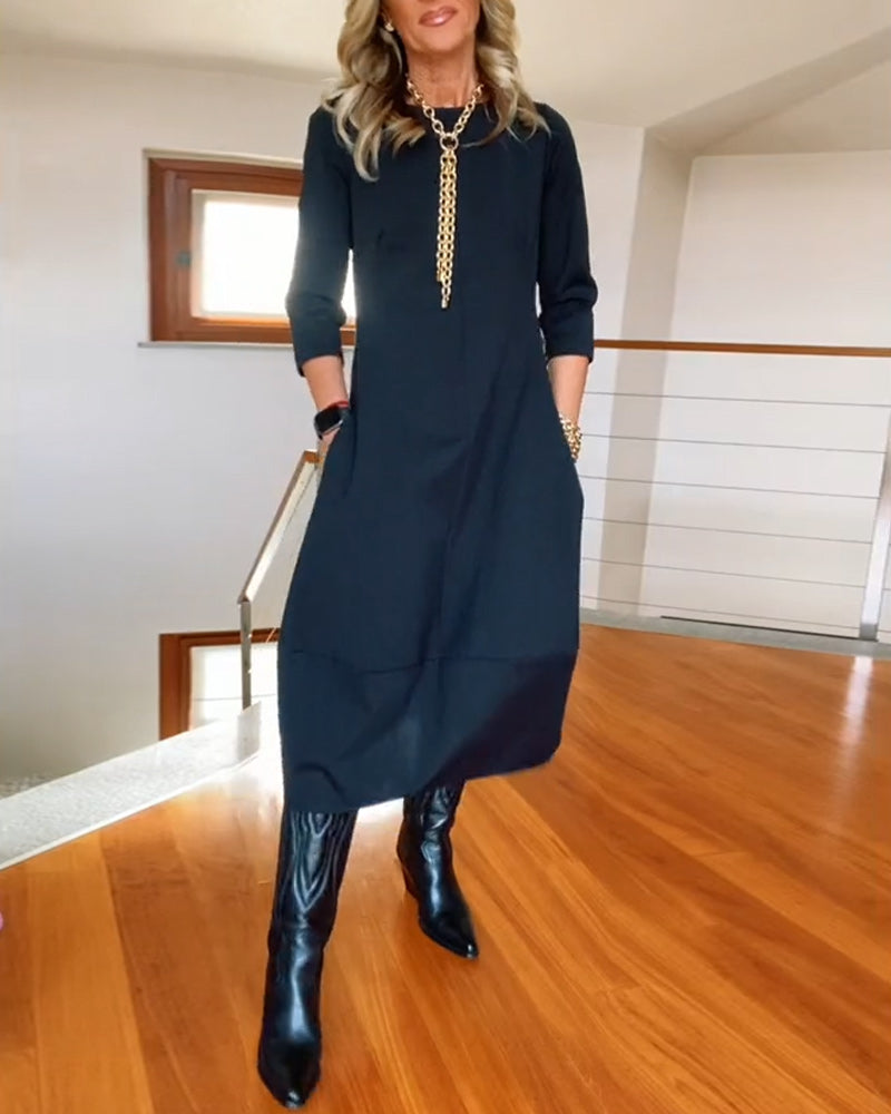 Sophia™ - Robe Élégante avec Détails Faits Main
