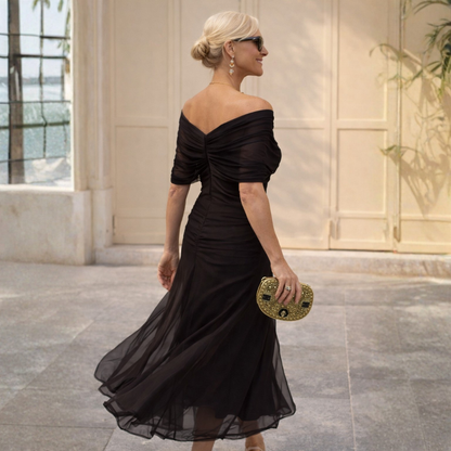 Mikaela - Robe Maxi Off-Shoulder