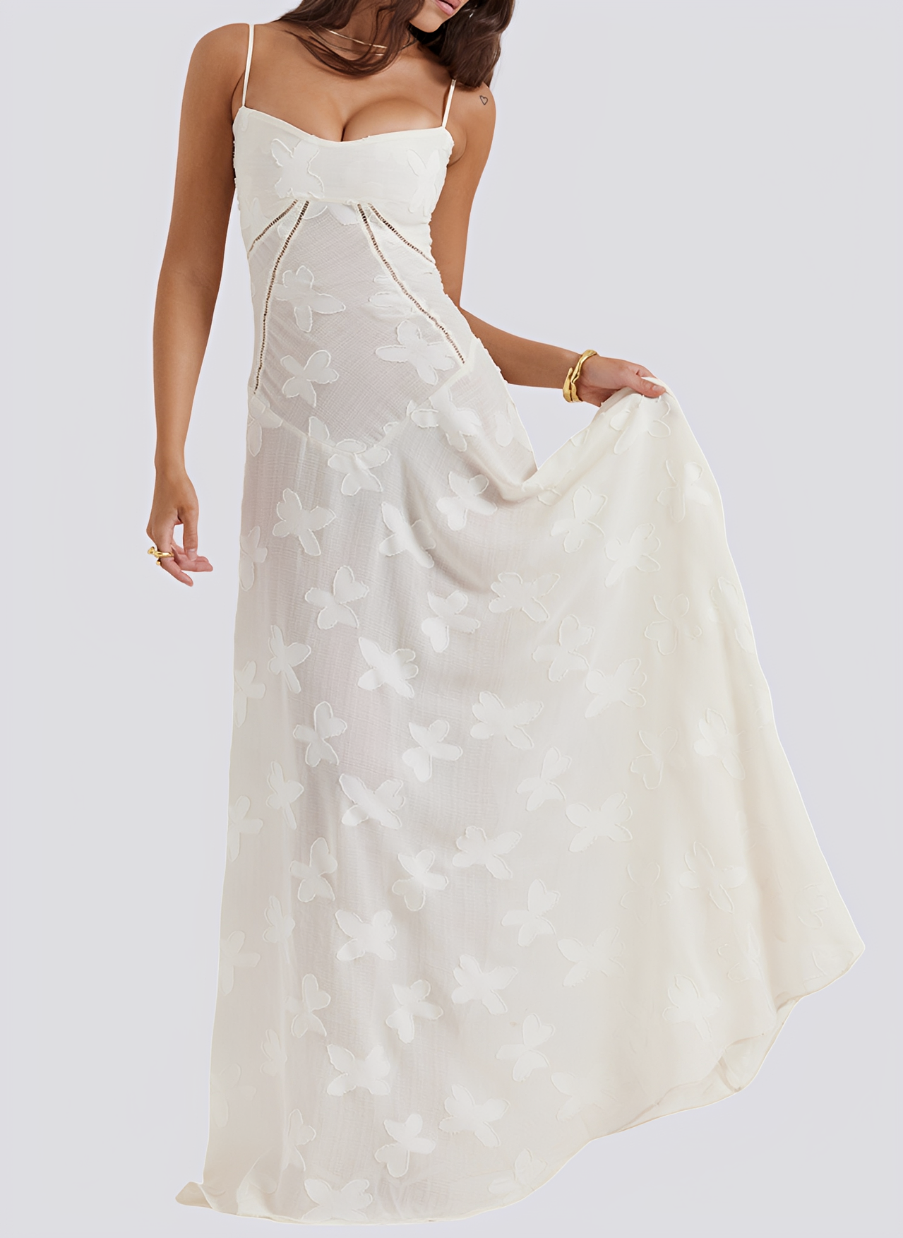 Lucia - Robe maxi ajustée élégante pour femmes