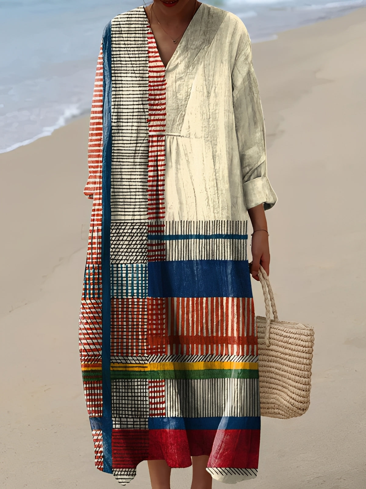 Jean - Élégant, ample, robe mi-longue pour femmes