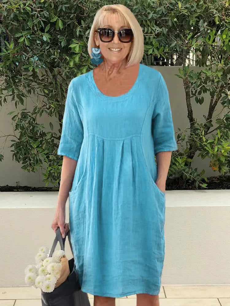 Renée | Robe Midi avec Poches