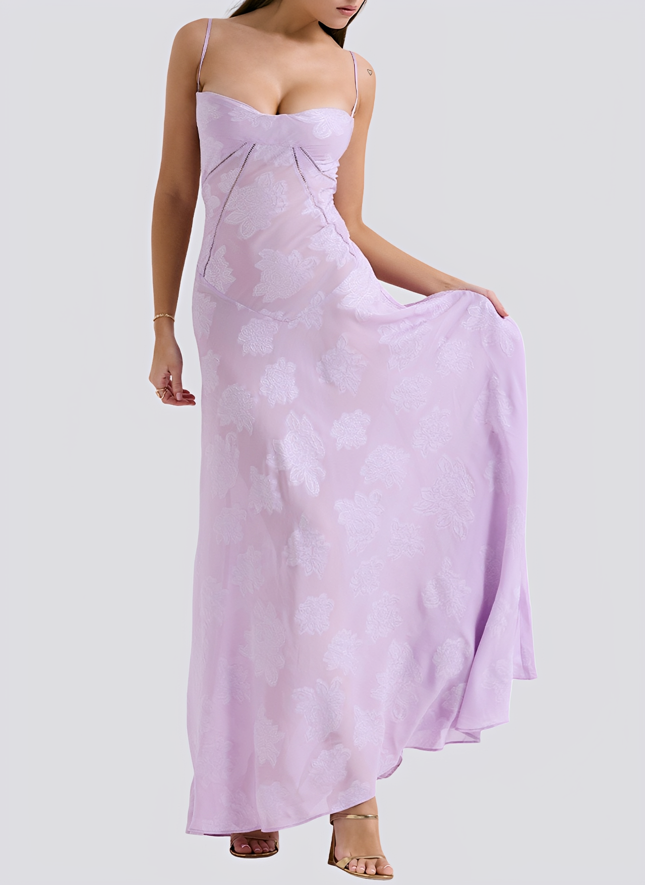 Lucia - Robe maxi ajustée élégante pour femmes