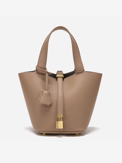 Glaiza | Sac seau Gold-Lock Élégant