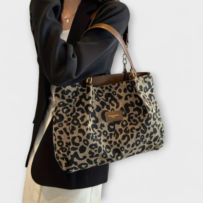 Gianna Boutique - Sac à bandoulière en toile léopard