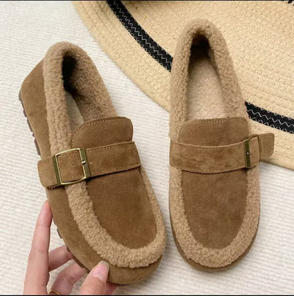 Assuntina - Mocassins en Velours et Confortables