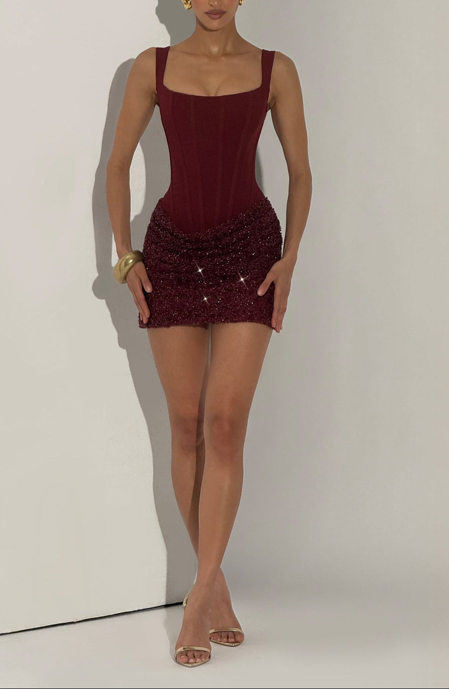 Patricia | Robe mini à décolleté carré
