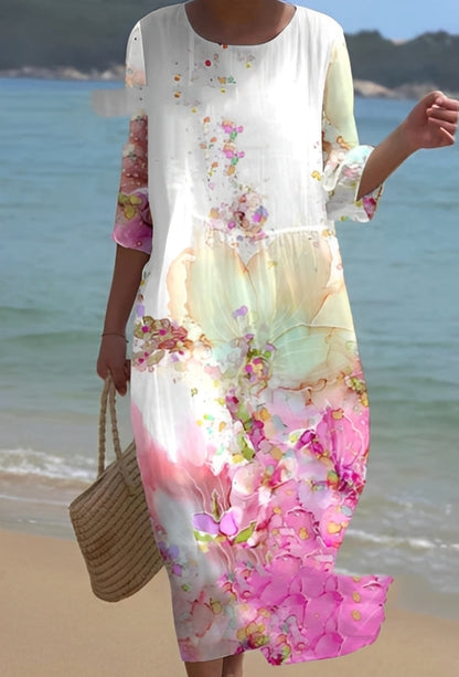 Lowri - Robe élégante à imprimé floral pour femmes