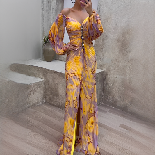 Elmira - Robe élégante à décolleté en V pour femmes