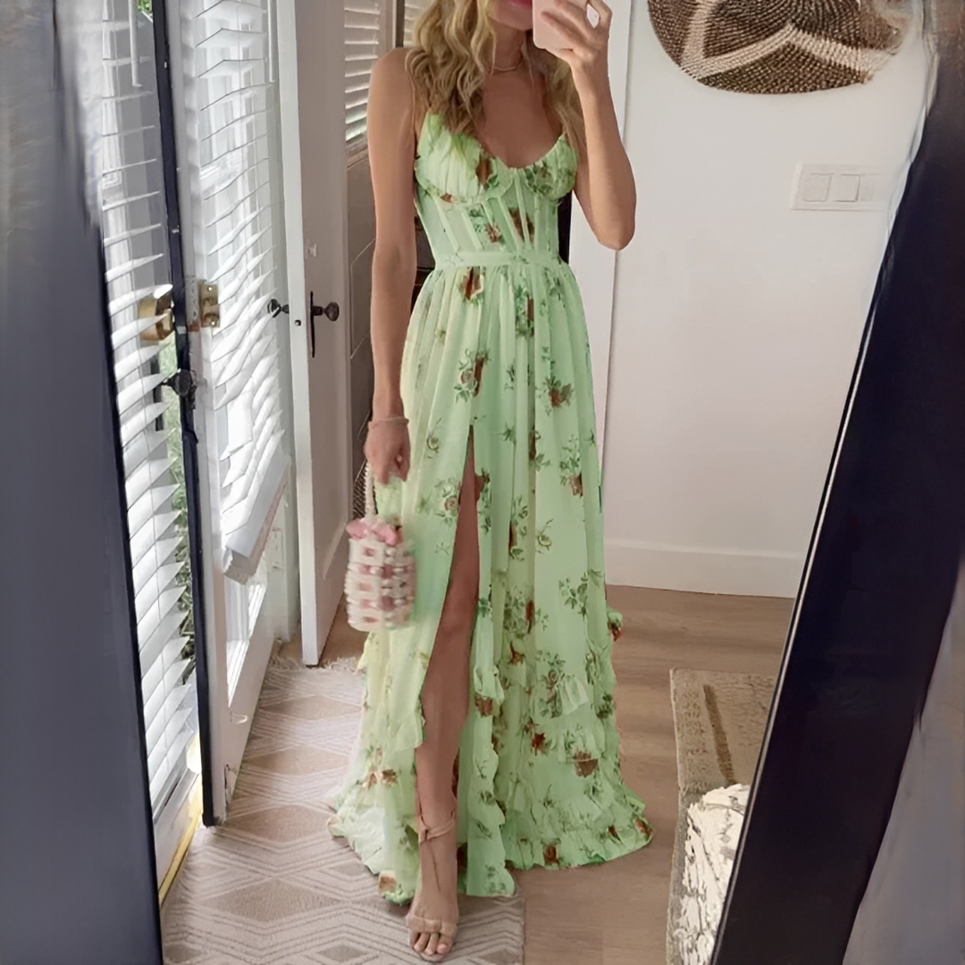 Eunise - Belle robe chic avec des fleurs pour femmes