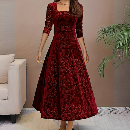 Malvina - Robe élégante avec décolleté carré pour femmes