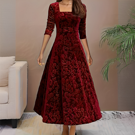Malvina - Robe élégante avec décolleté carré pour femmes