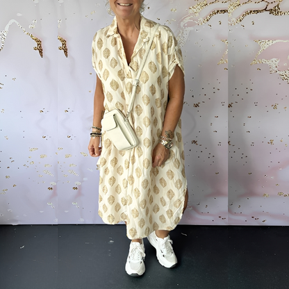 Xandra - Robe élégante ample en sapin pour femmes